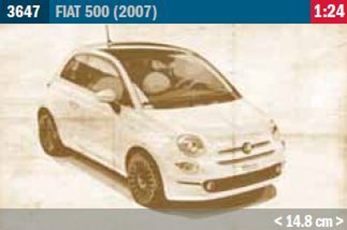 Italeri - Fiat 500 (2007) 1:24 * (Ita3647s)