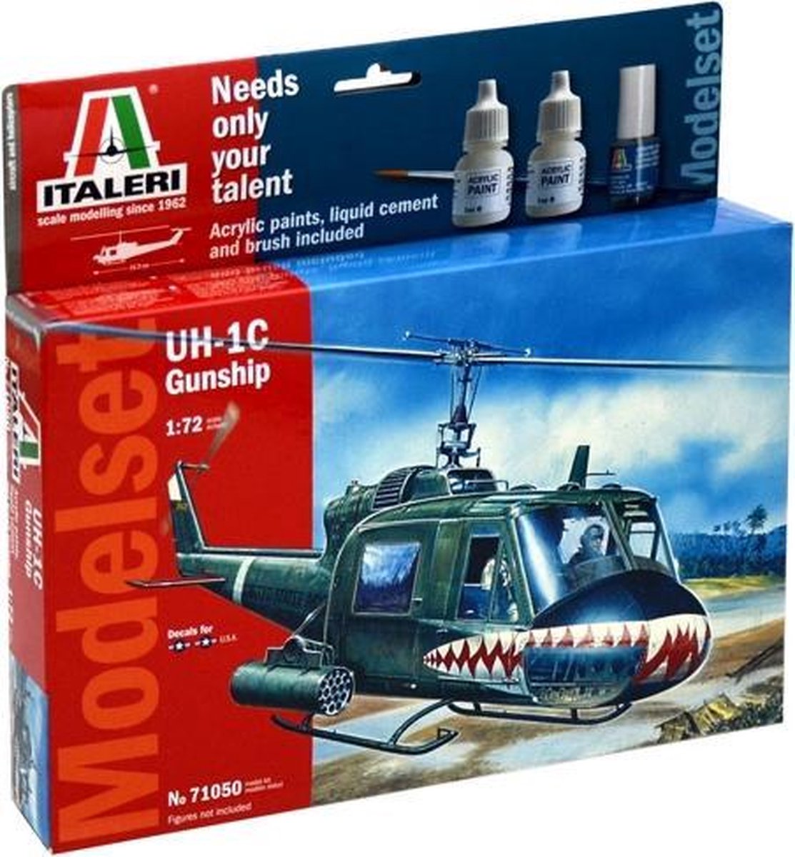 Italeri - Uh1c Gunship 1:72 (Ita71050)