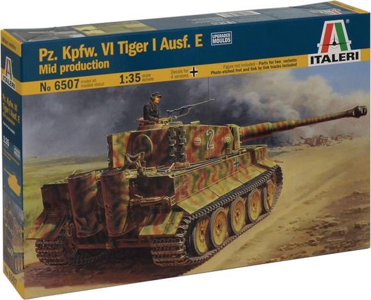 Italeri  German Pz. Kpfw. VI Tiger I Ausf. E Mid Production + Tamiya lijm