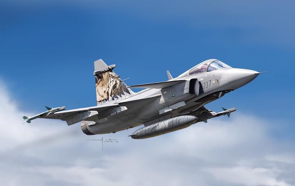 Italeri JAS 39 Gripen 1:72 Montagekit Vliegtuig met vaste vleugels