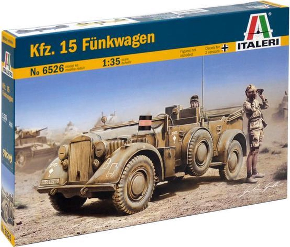 Italeri  Kfz.15 Fünkwagen + Tamiya lijm