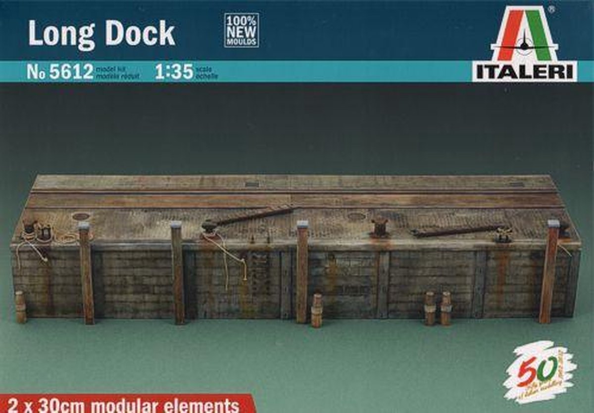 Italeri Long dock (kade) 2x 30 cm