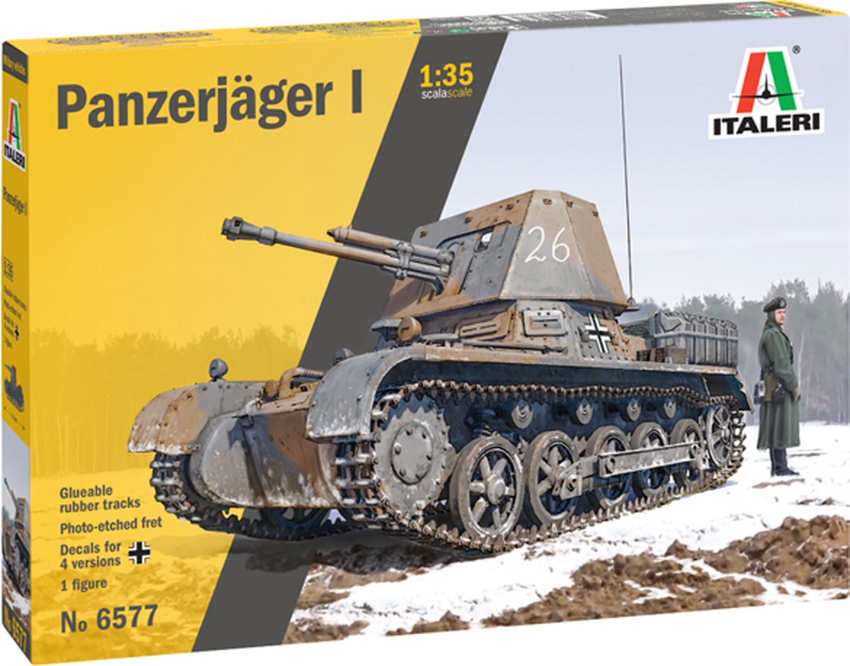 Italeri Panzerjäger I + Ammo by Mig lijm