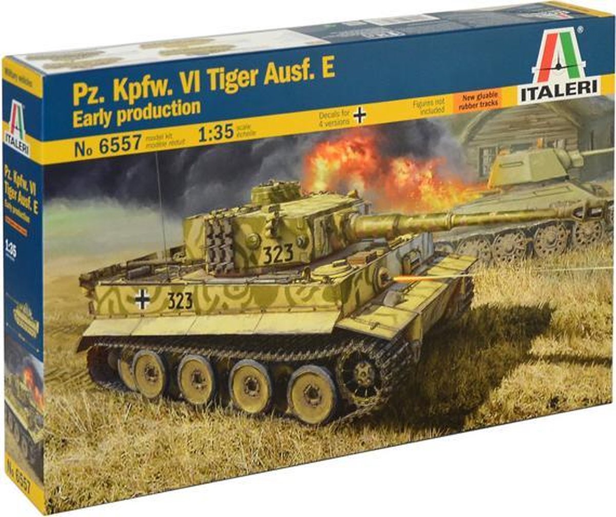 Italeri  Pz. Kpfw. VI Tiger Ausf. E (Early Production) + Tamiya lijm