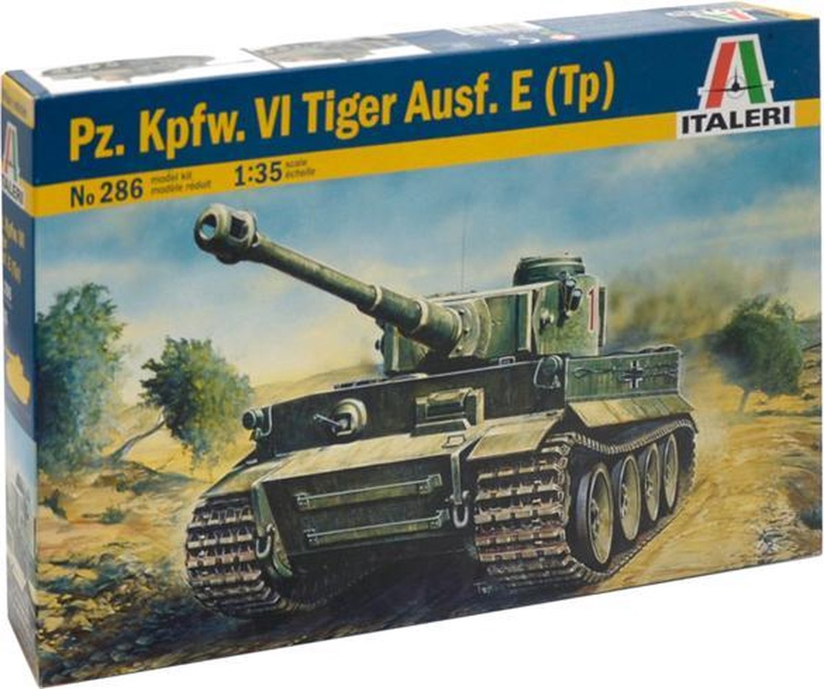 Italeri  Pz. Kpfw. VI Tiger Ausf. E (Tp) + Tamiya lijm