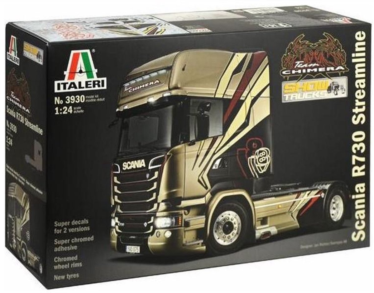 Italeri Scania R730 Truck Streamline Chimera  (modelbouw, 1:24) met starterkit