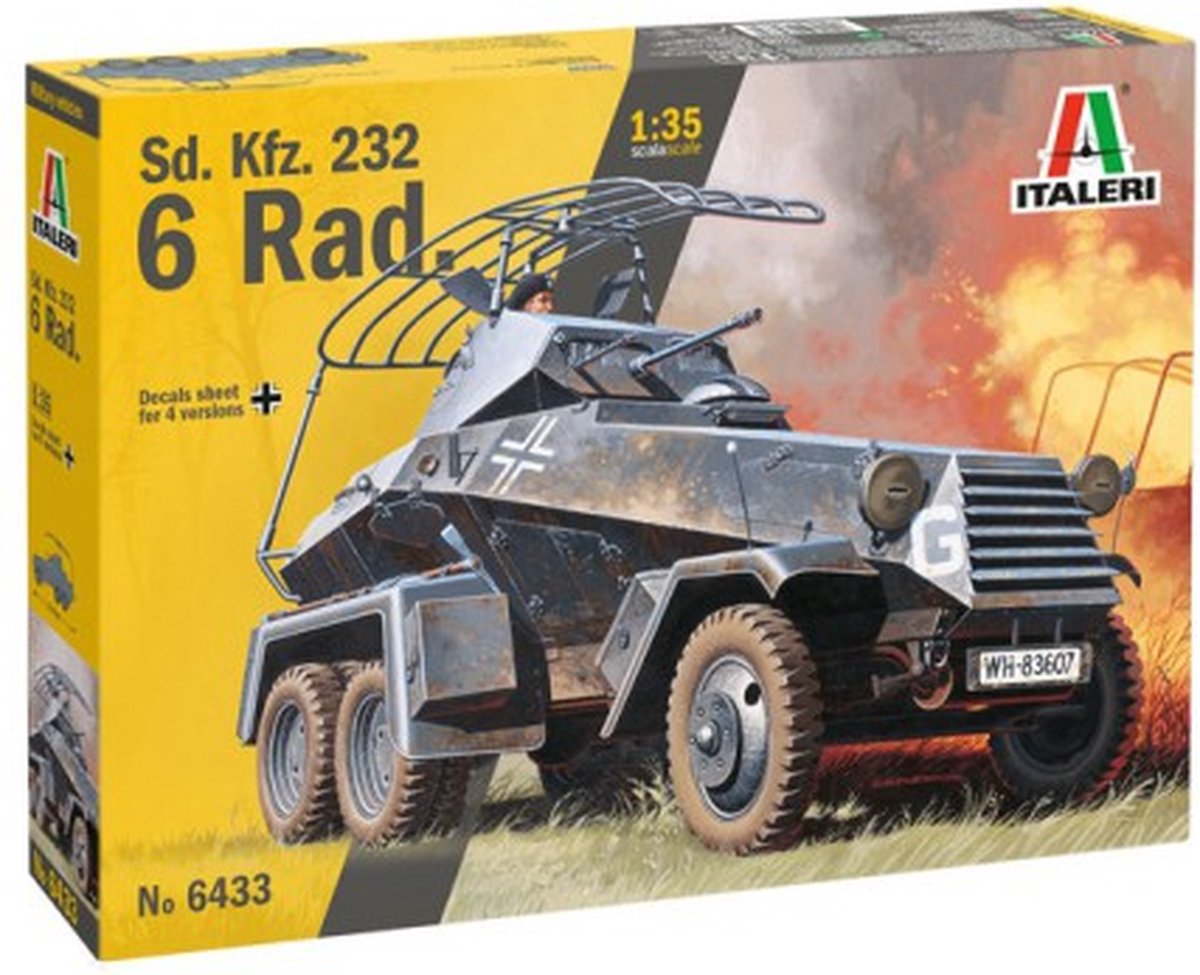 Italeri Sd. Kfz. 232 6 Rad. + Ammo by Mig lijm