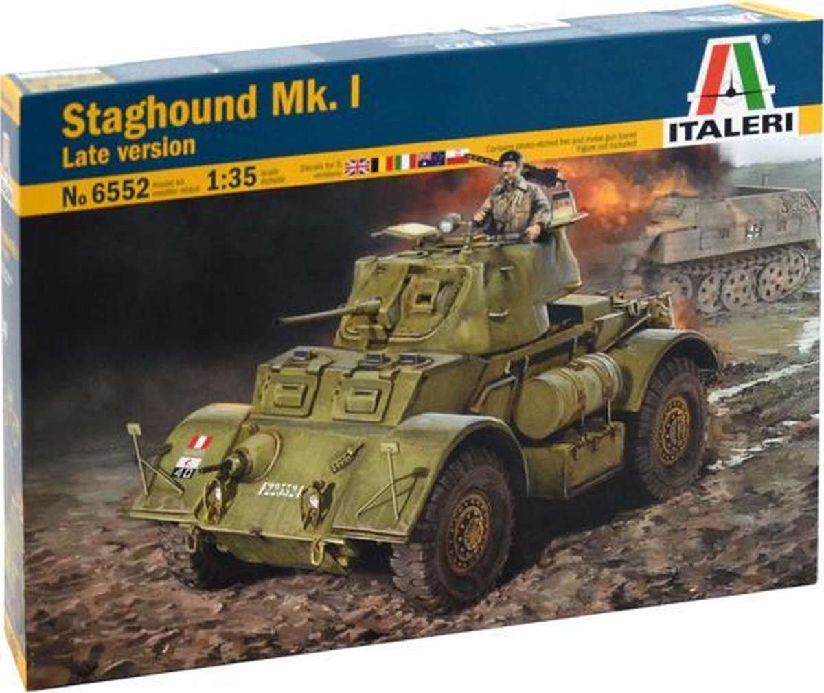 Italeri Staghound MK. I Late version + Tamiya lijm