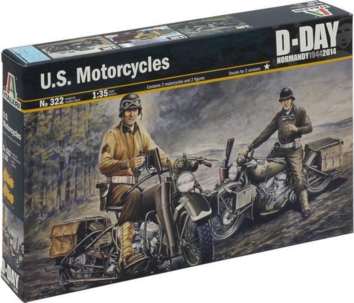 Italeri  U.S. Motorcycles + Tamiya lijm