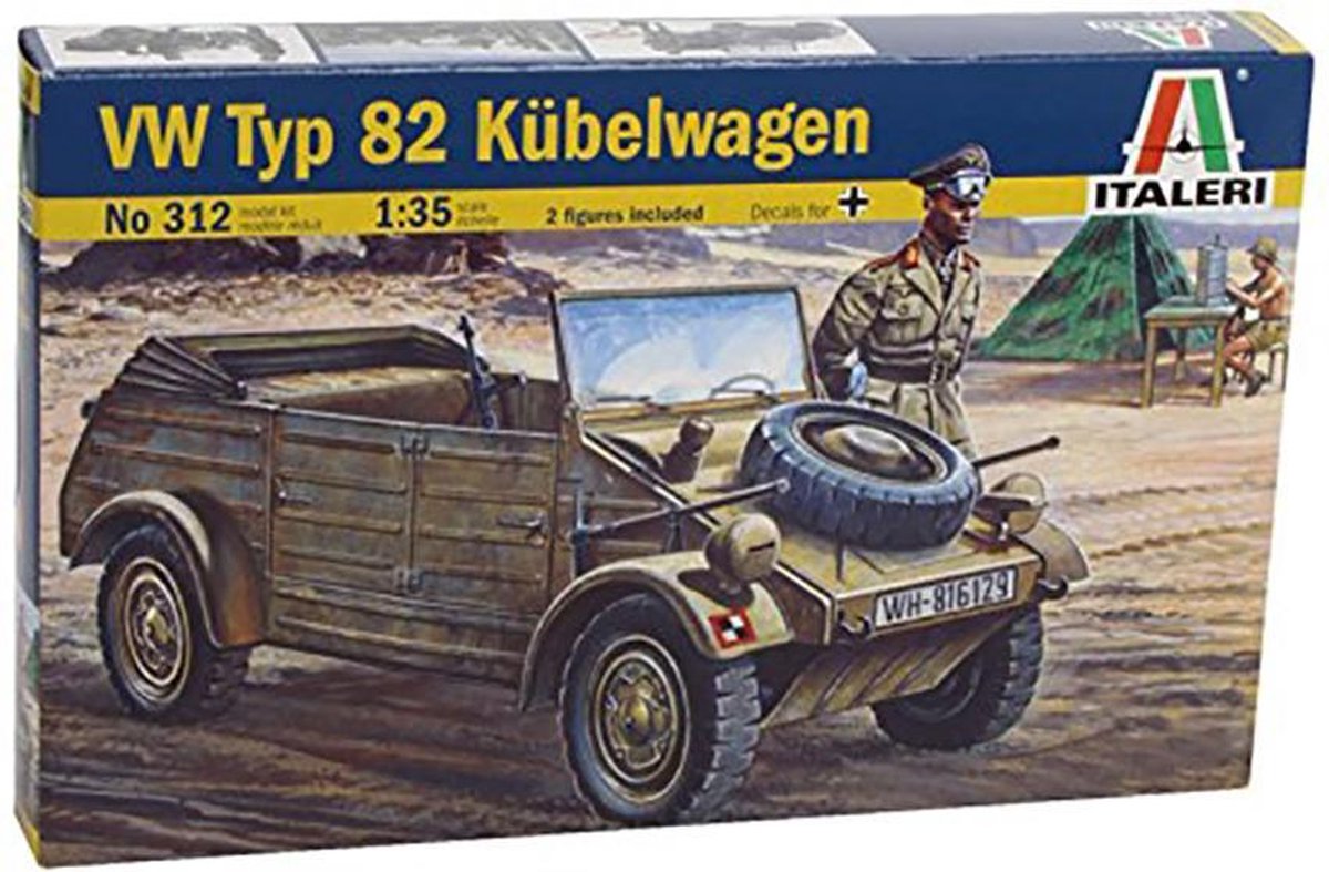 Italeri VW Typ 82 Kübelwagen + Tamiya lijm