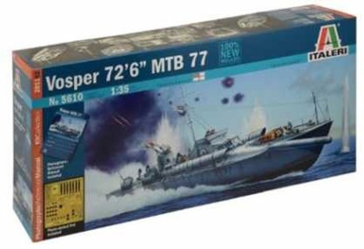 Italeri modelbouwpakket VOSPER 726 MTB 77 PRM EDIT