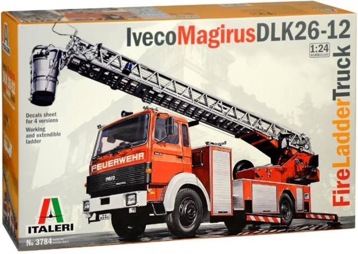 Iveco-magirus Dlk 23-12 Brandweer Truck (modelbouw, 1:24) met starterkit