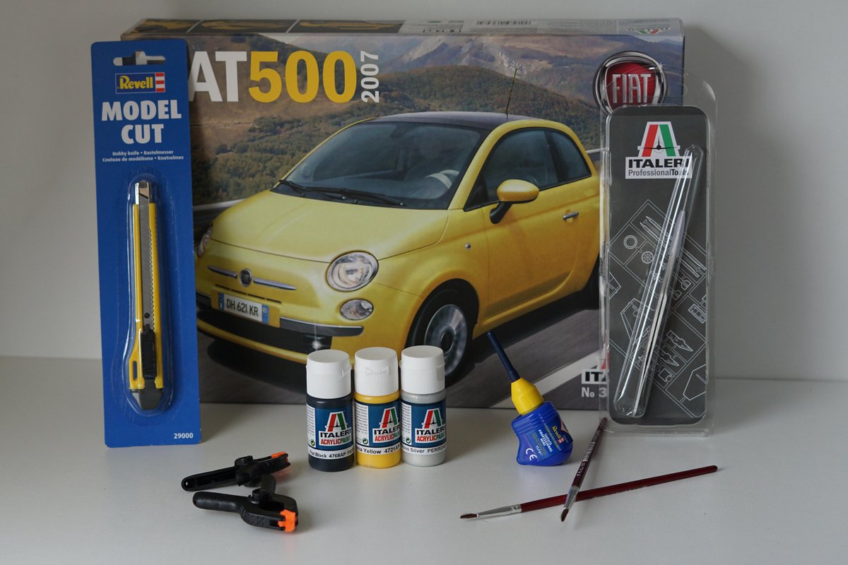 Modelbouwpakket Fiat 500 Italeri