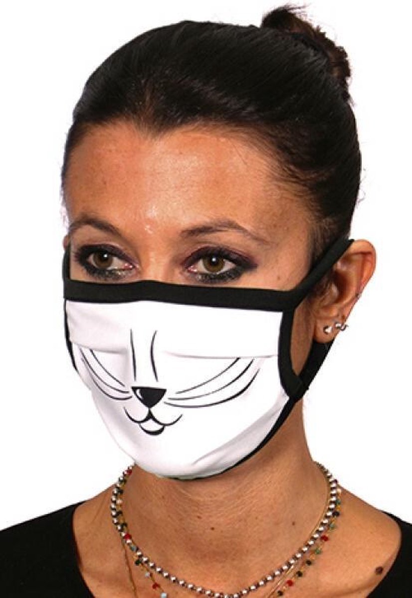 Gezichtsmasker - mondmaster - neusmasker - mondkapje - Cat Face