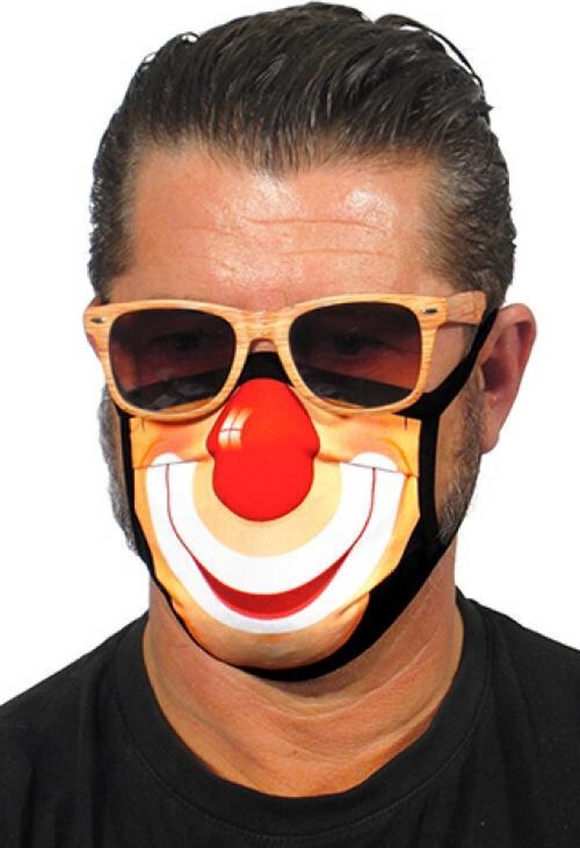 Gezichtsmasker - mondmaster - neusmasker - mondkapje - Clown