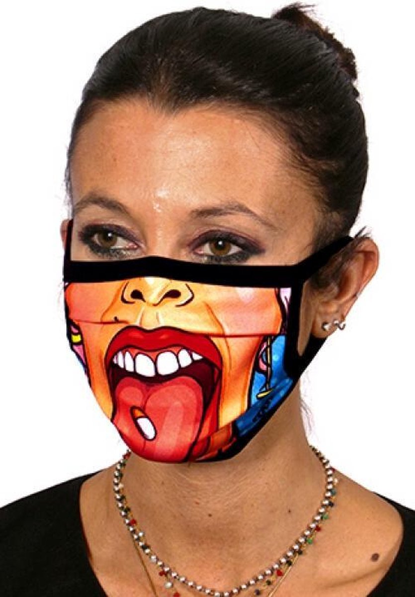 Gezichtsmasker - mondmaster - neusmasker - mondkapje - Pop Art