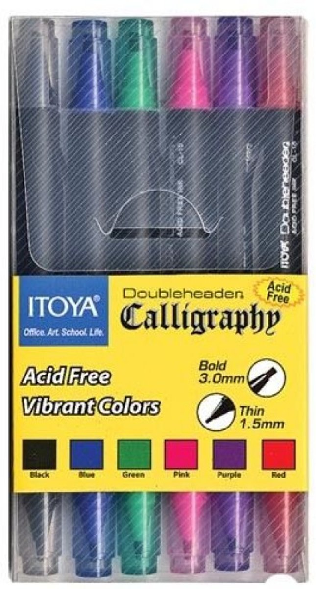 Itoya Calligraphy CL-100 6 kleuren ass.