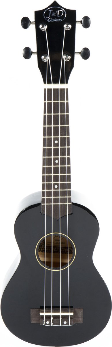 J & D UK-B1S Ukulele Black with Gigbag - Sopraan ukulele