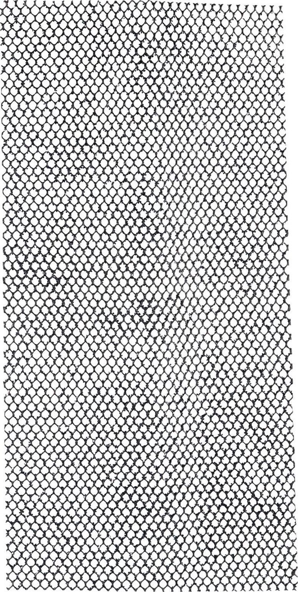   Rooster Geruit Glitter Zwart  50X100cm