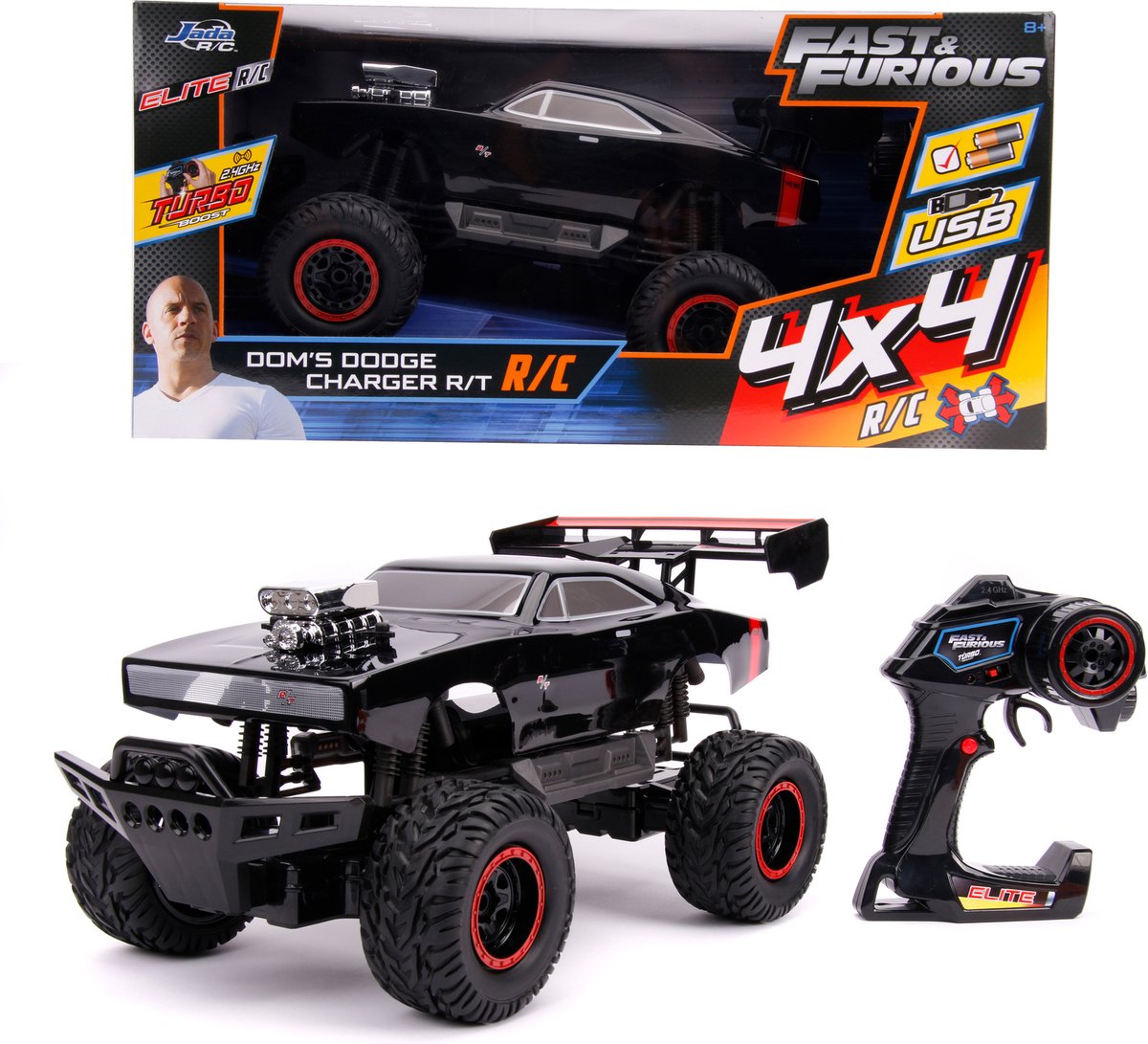 Jada Toys - Fast & Furious RC 1970 Dodge 4x4 1:12