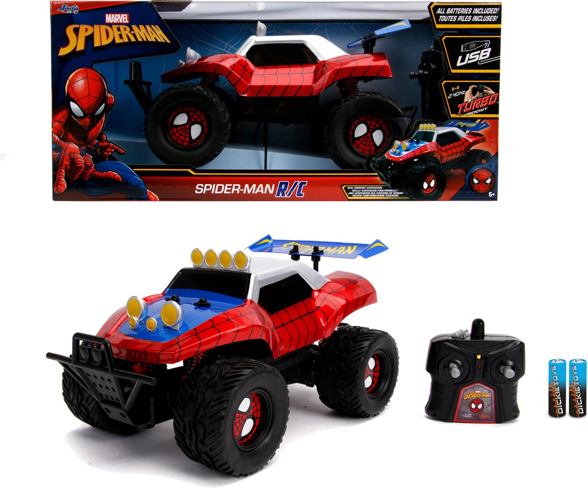 Jada Toys - Marvel Spider met RC - 1:14 - bestuurbare auto