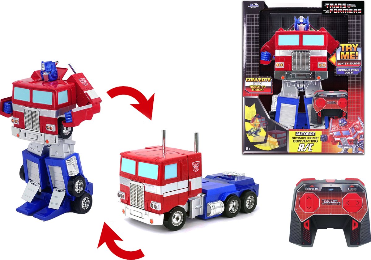 Jada Transformers Transforming RC Optimus Prime - RC Voertuig