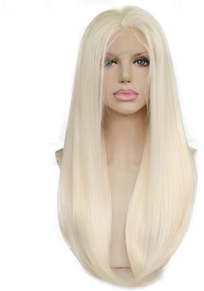 ACTIE Synthetic haar front lace wig Solange kleur:Blonde 45cm