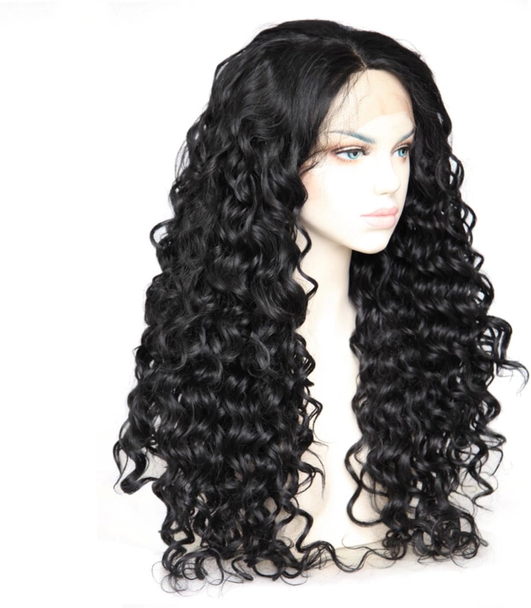 ACTIE Synthetische Monique Curly hair wig kleur:Zwart