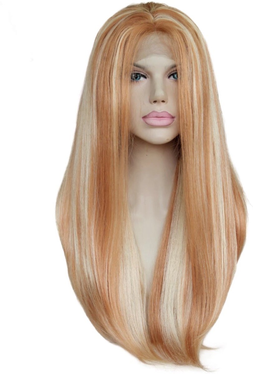 Synthetic haar front lace wig Solange kleur:highlight blonde 45cm