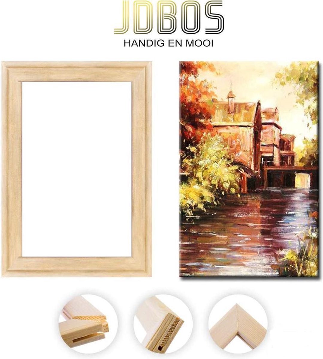 JDBOS ® Schilderen op nummer frame - canvas - 40 x 50 cm