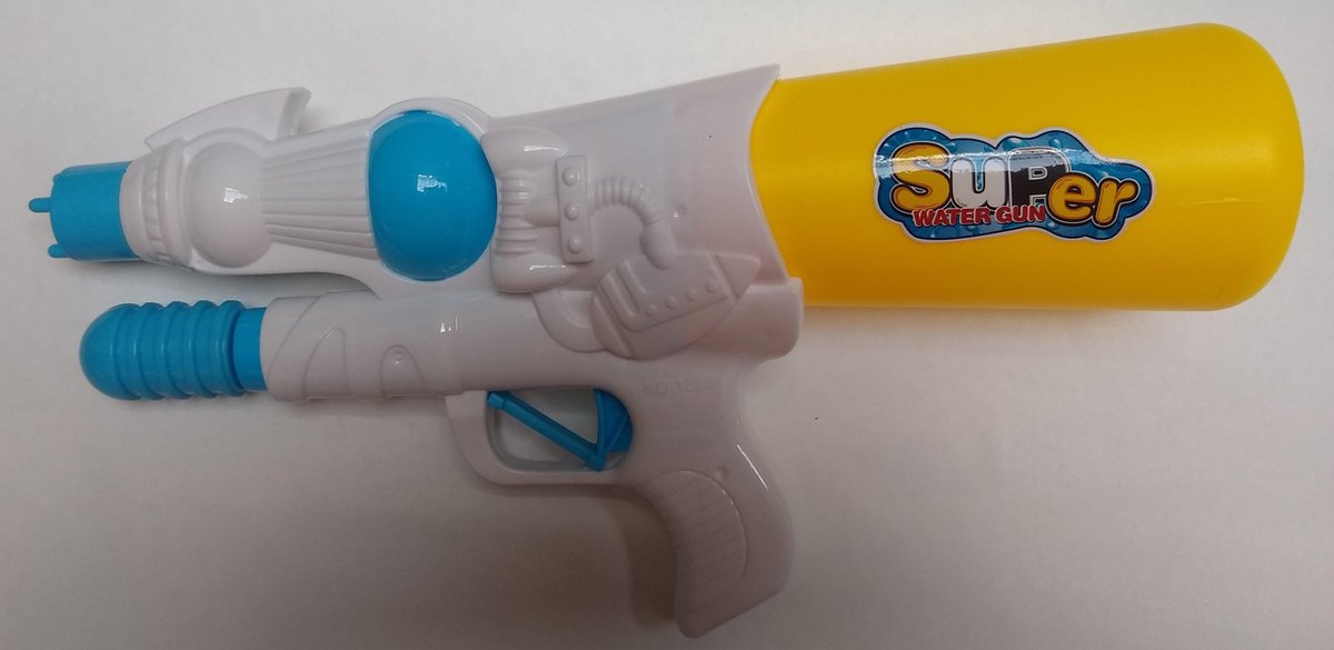 Stoer Waterpistool meiden Spacestar wit/geel (Afmeting: 35x21x8 cm)