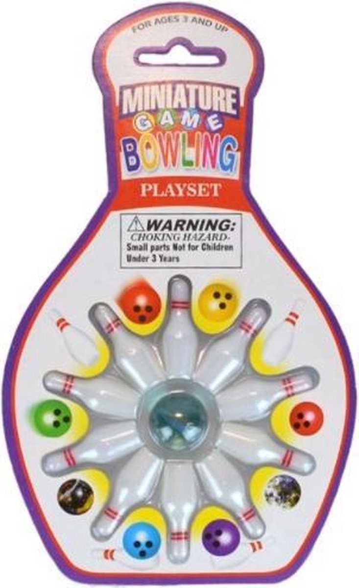 Bowling bal spel voor bureau