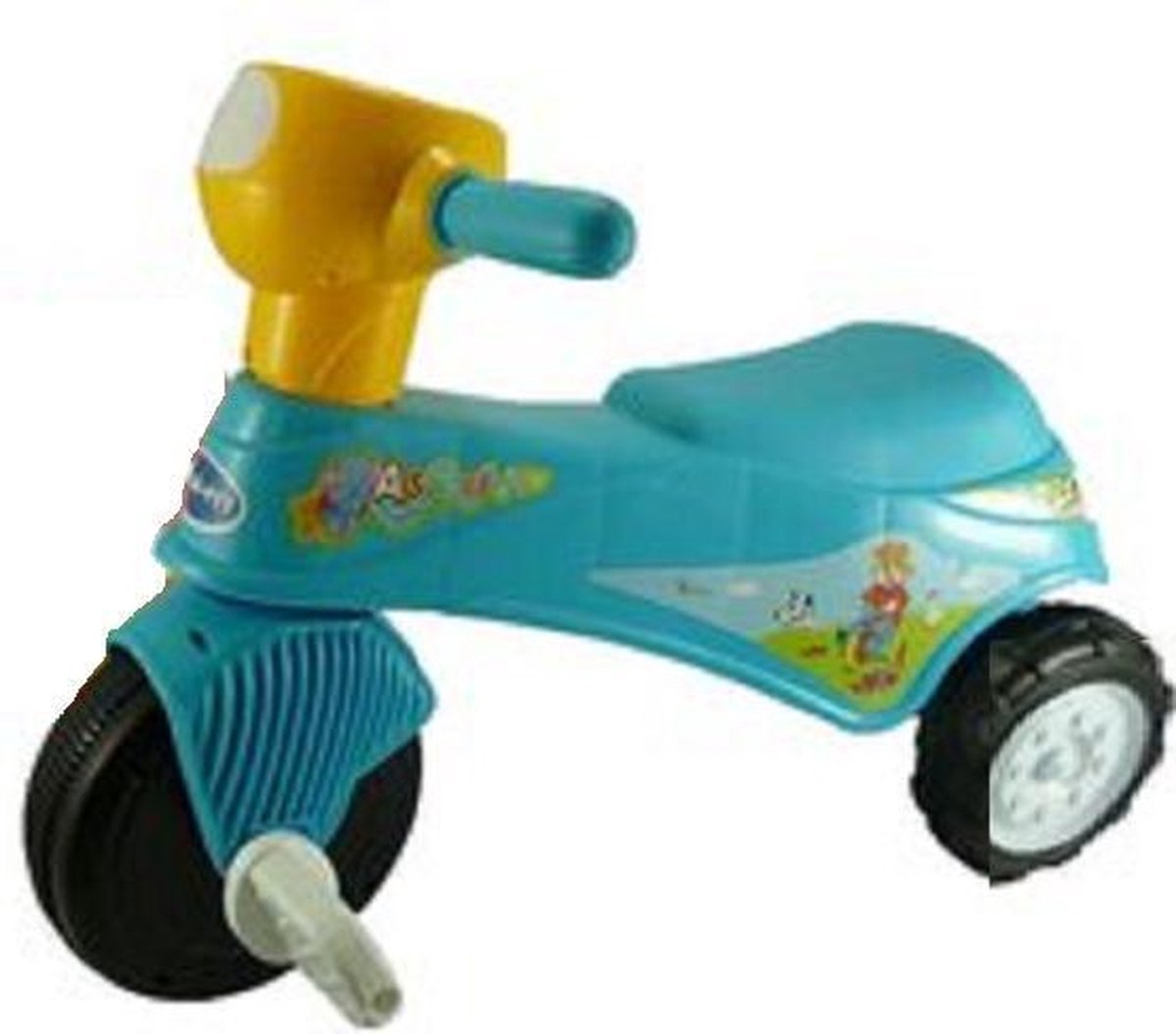 J.R. Kid Ride-on Car - Loopfiets - Driewieler - Blauw - met afneembare trappers vanaf 18 maanden