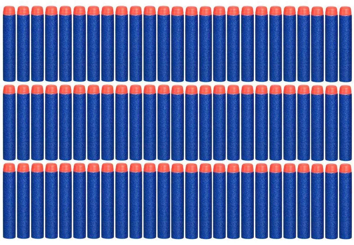 100 universele Pijlen/Darts/Kogels geschikt voor NERF N-Strike Elite speelgoedblasters/guns - kleur: Blauw