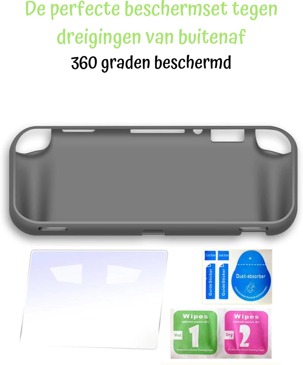 JST Nintendo Switch Lite Accessoires Pack - Donker grijs