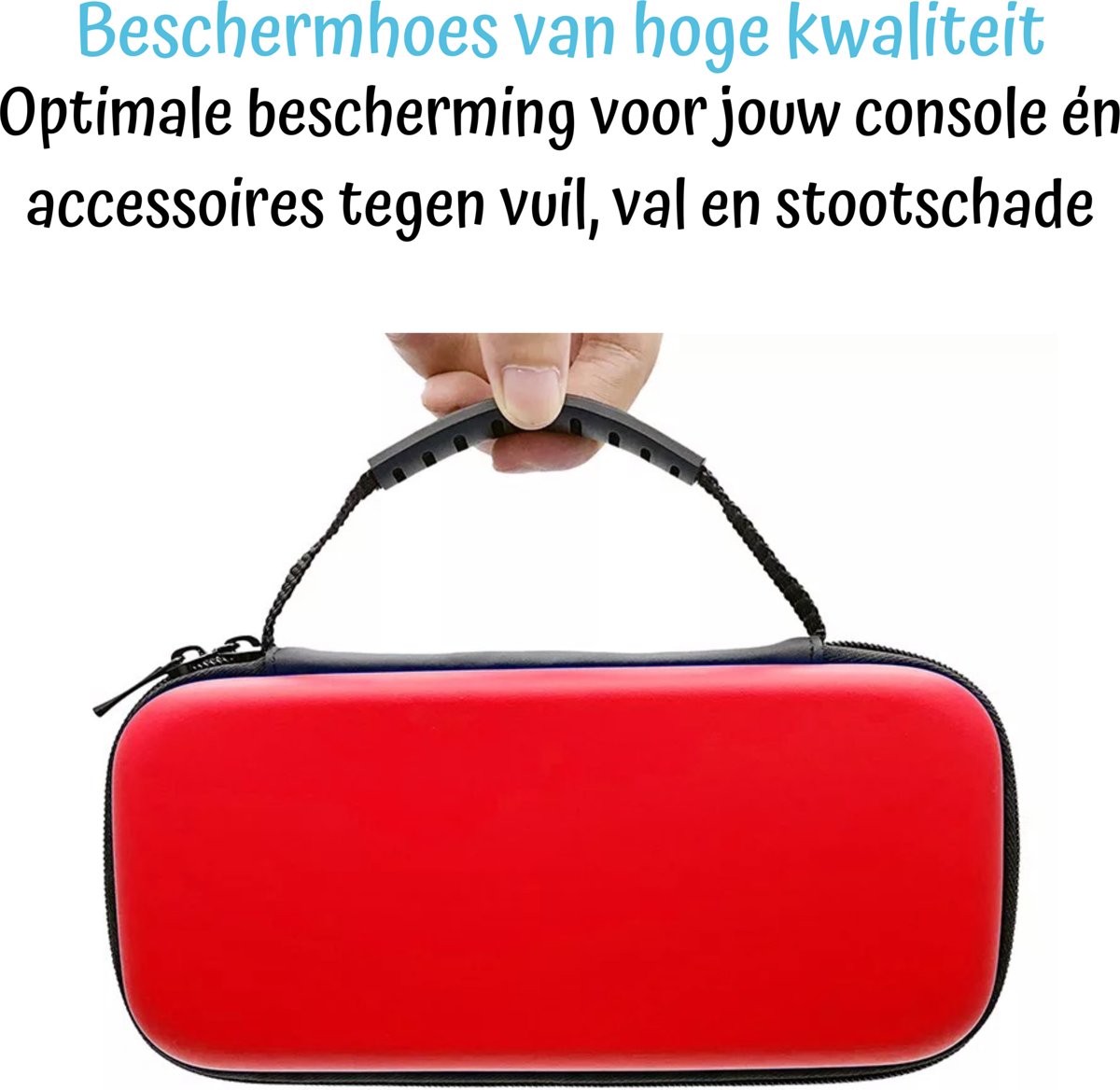 JST Nintendo Switch Lite Beschermhoes - Rood