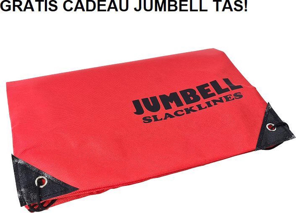   STARTER kit Jungle Adventurer - buitenspeelgoed slackline 9 meter. Gratis Jumbell tas!