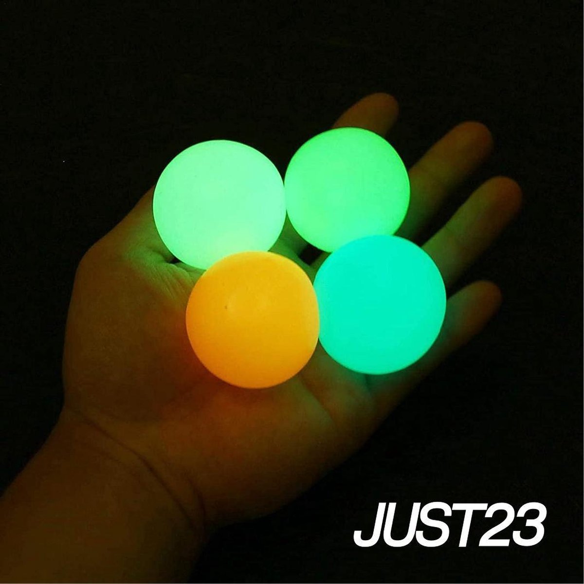 JUST23 Sticky balls - Fidget toys - Globbles - 5 stuks - TikTok - Glow in the dark - BETERE KWALITEIT