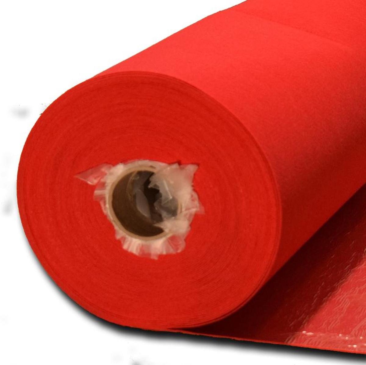 JYG Loper Rood met beschermfolie 100x500 - Rood