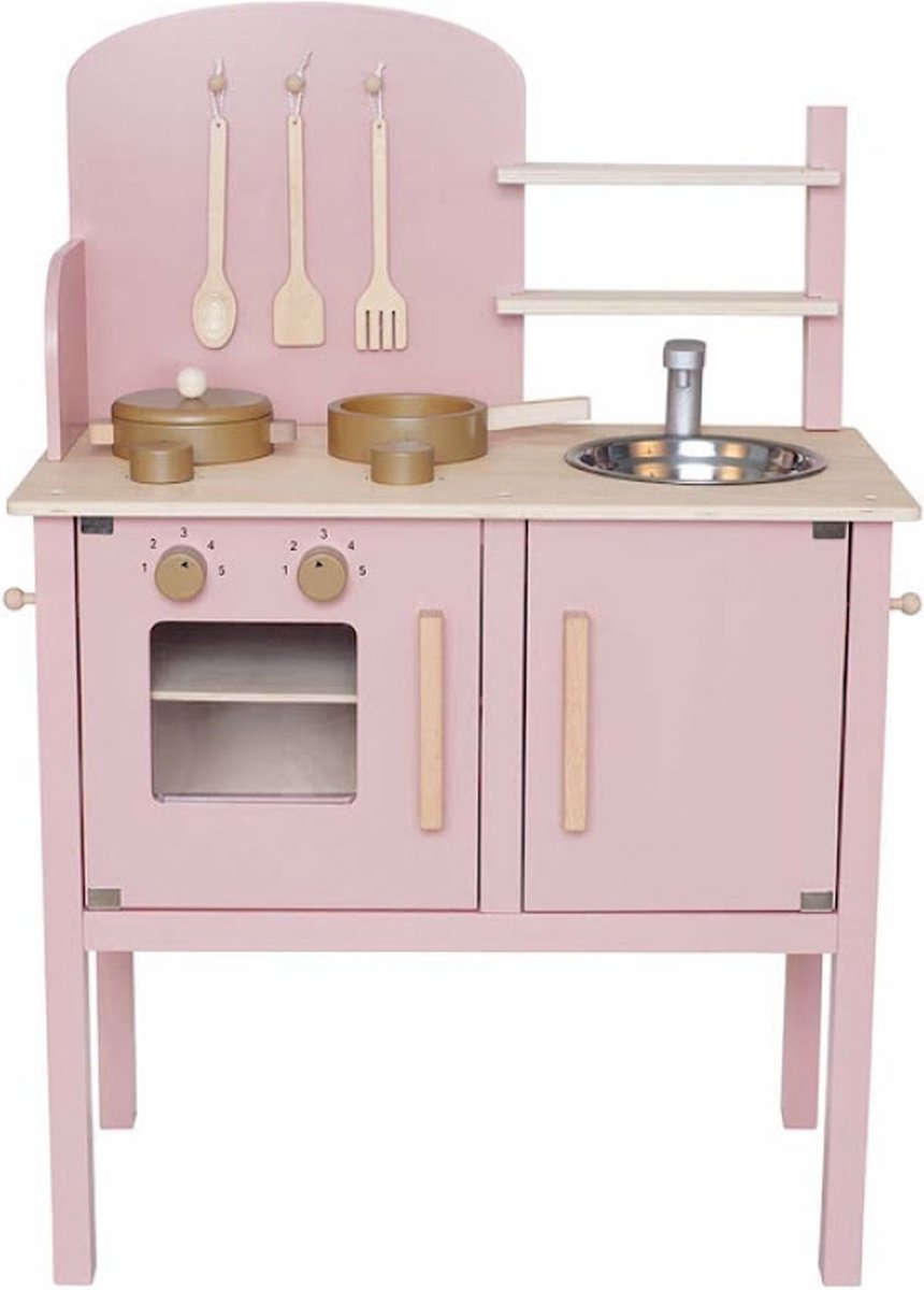 JaBaDaBaDo Kitchen with pot & pan pink