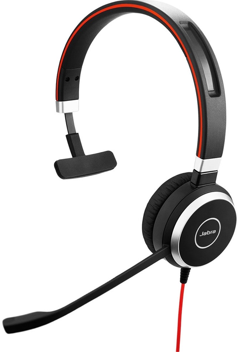 Jabra Evolve 40 UC Mono Monauraal Hoofdband Zwart hoofdtelefoon