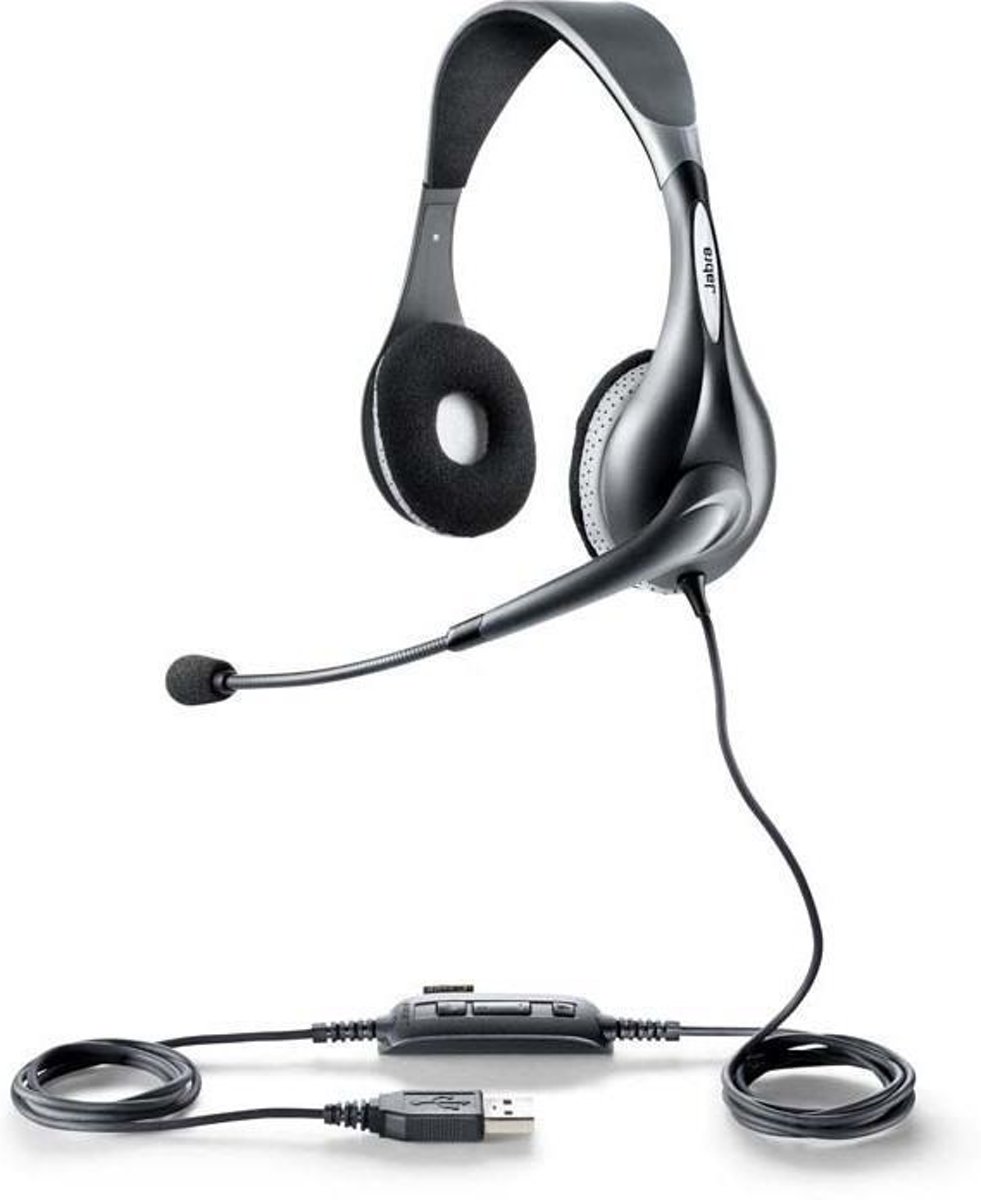 Jabra UC VOICE 150 MS duo USB Stereofonisch Hoofdband Grijs hoofdtelefoon