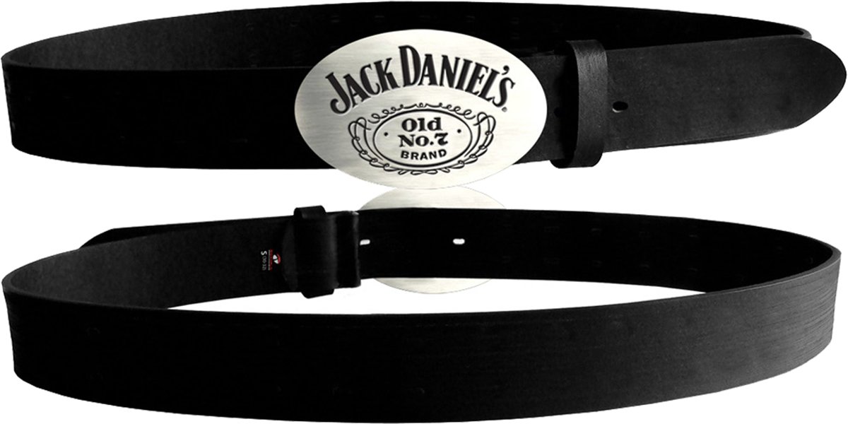 Jack Daniels - Black Belt Oval Buckle - L