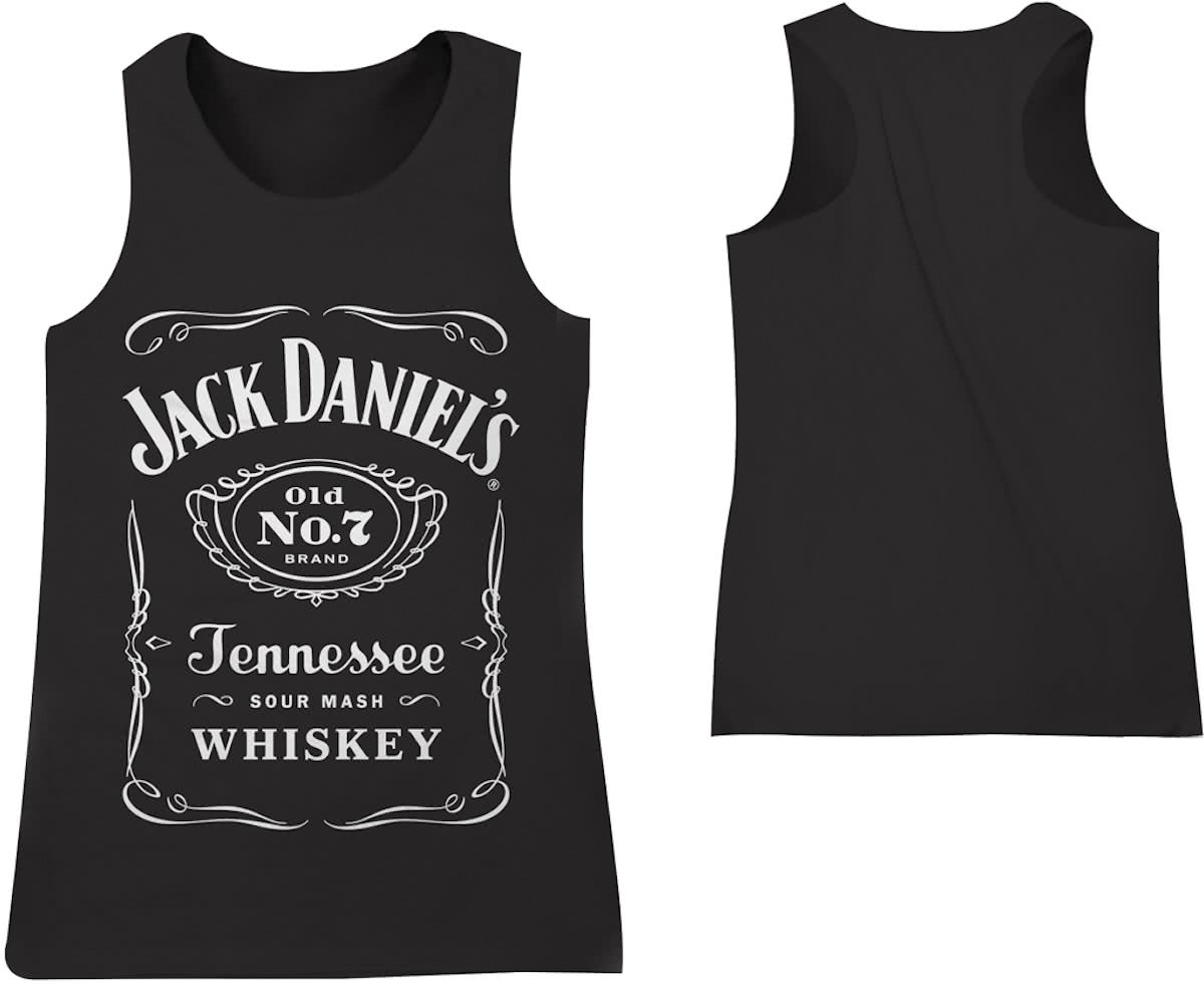 Jack Daniels Dames Tank Top met Klassiek Logo Maat L