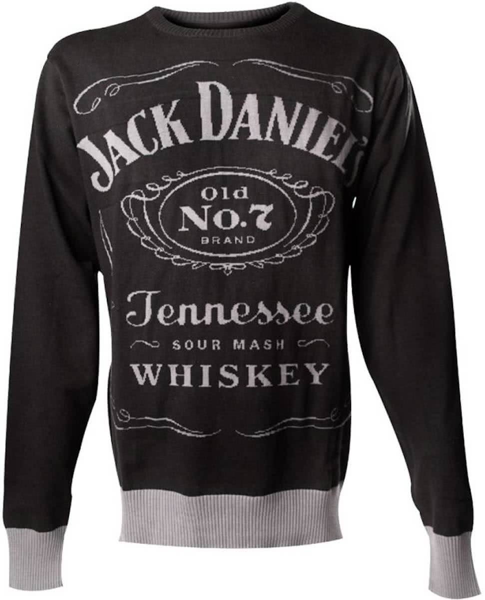 Jack Daniels Sweater gebreid met logo maat