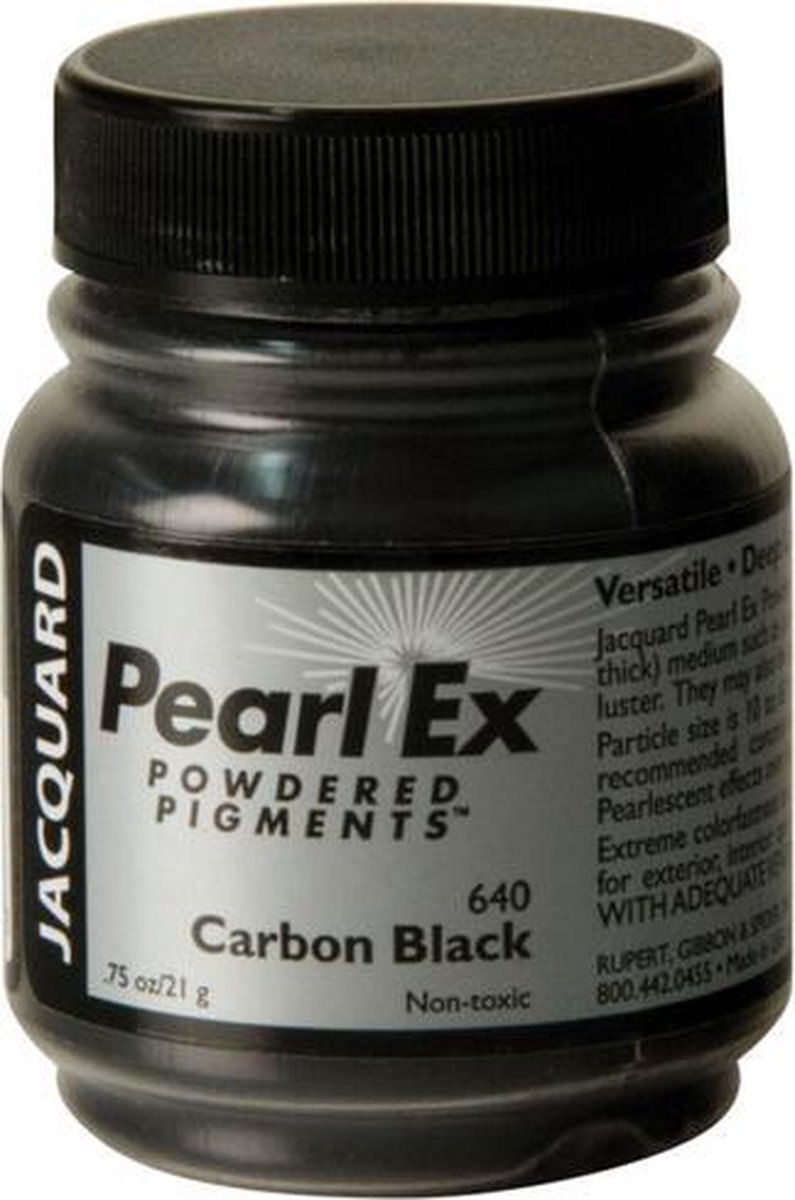 Jacquard Pearl Ex Pigment 21 gr Carbon Zwart