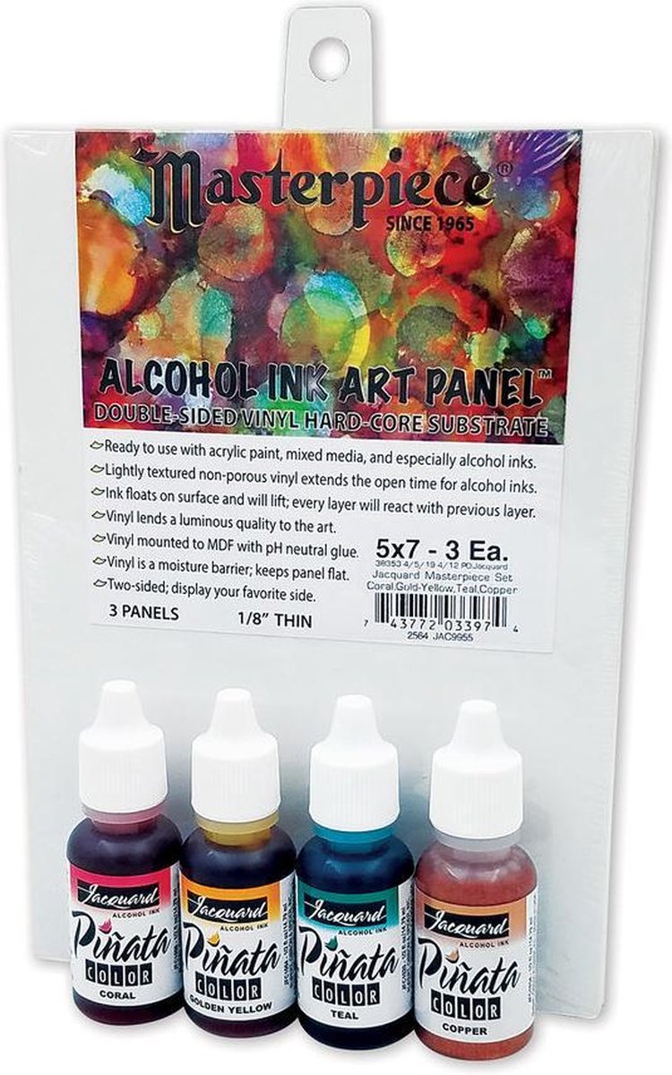 Jacquard Piñata Alcohol Inkt Masterpiece 4 kleuren 14 ml