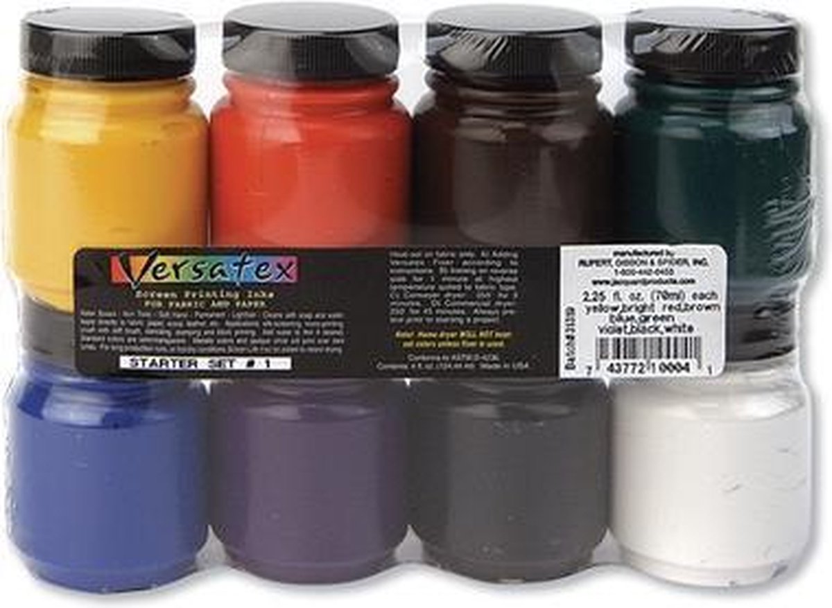 Jacquard Versatex Zeefdruk Inkt Set 1 8x66,5 ml