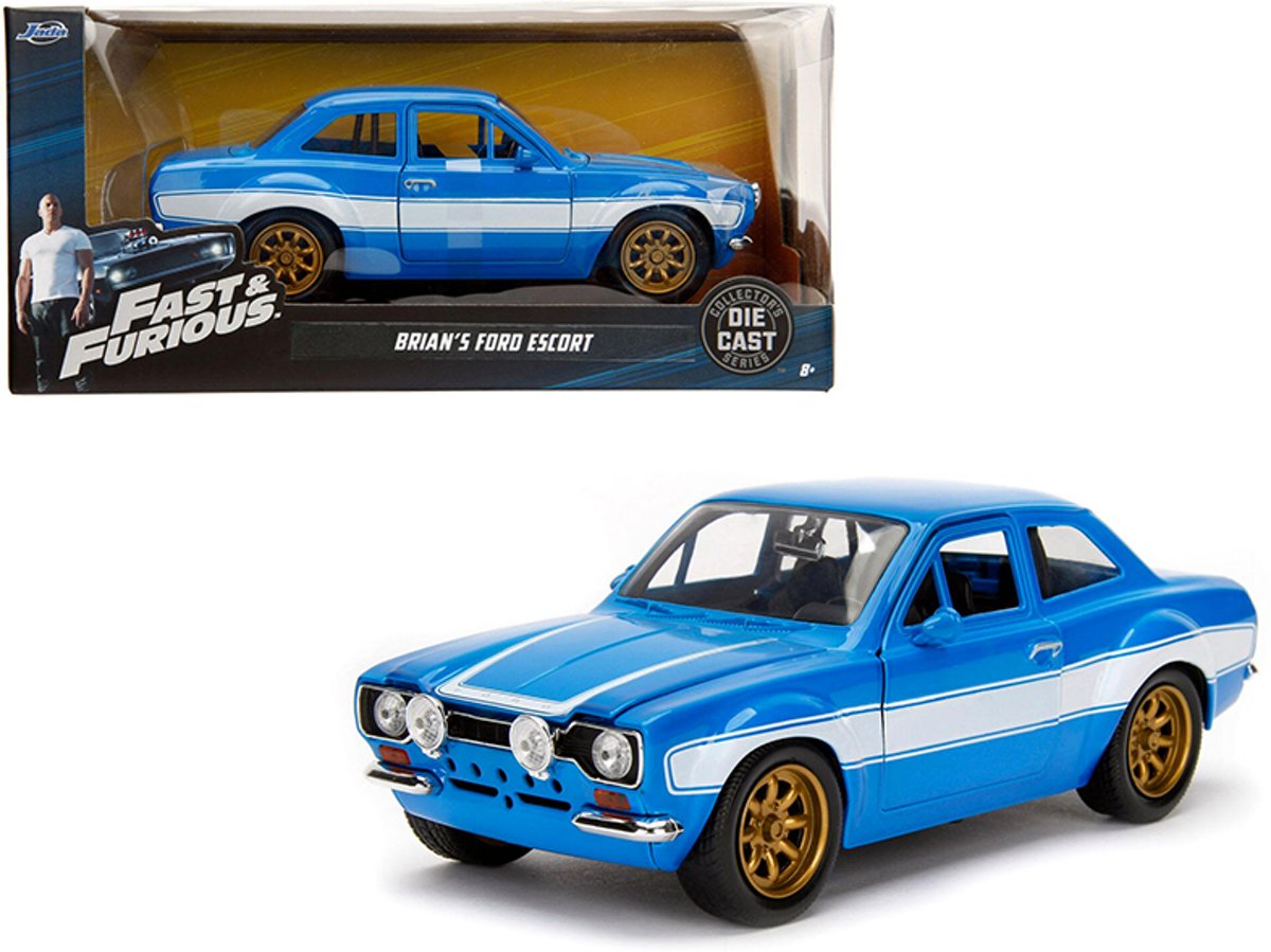 Brians Ford Escort Fast & Furious - Jada miniatuur auto 1:32