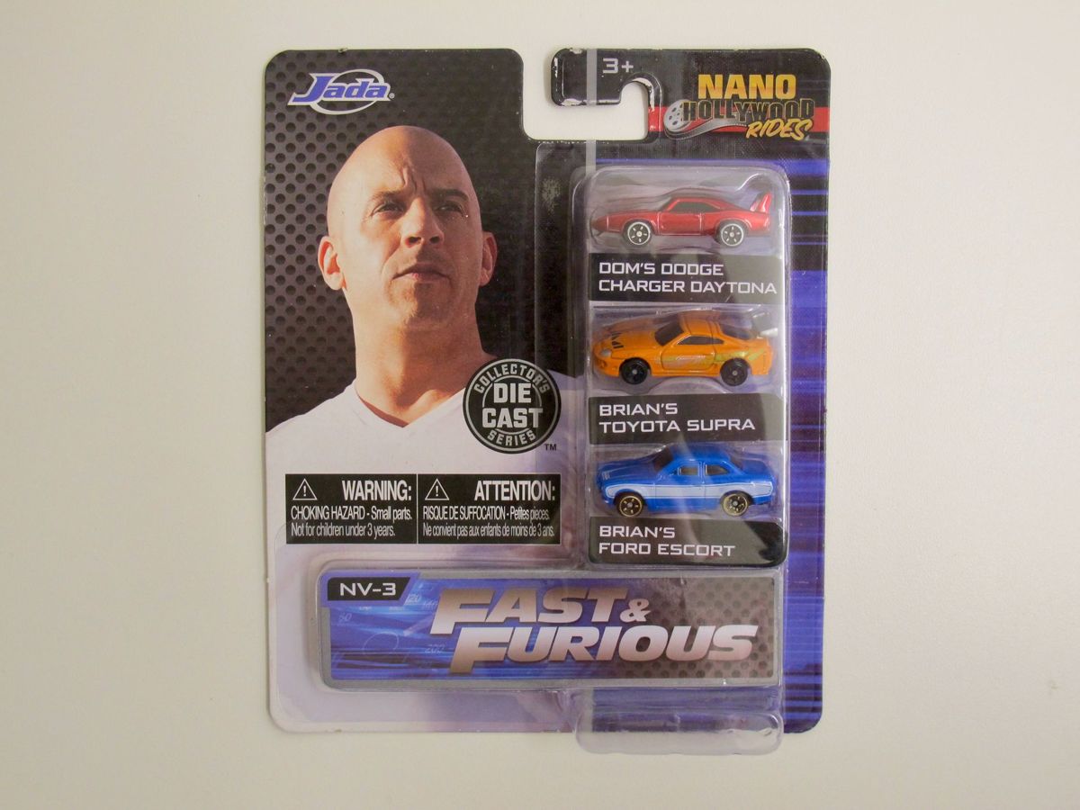 Fast & Furious Nano Hollywood rides 3-pack, Jada Toys